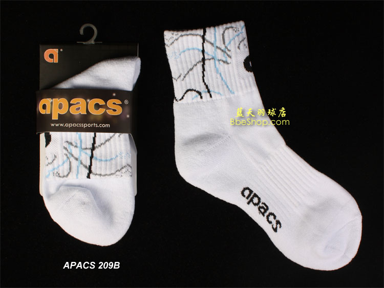 APACS羽毛球袜 209B 雅拍运动袜 雅拍羽球袜