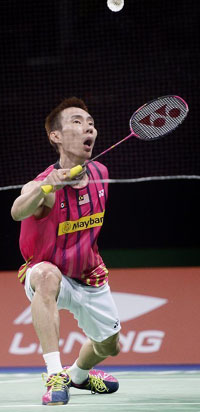 李宗伟在2014年世界羽毛球锦标赛中